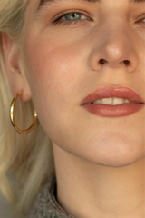 Becky Gold Hoop Earrings