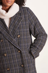 Double Breasted Check Coat