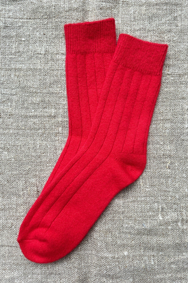 Cashmere Socks In Red