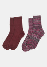 Box Of 2 Pattern Socks