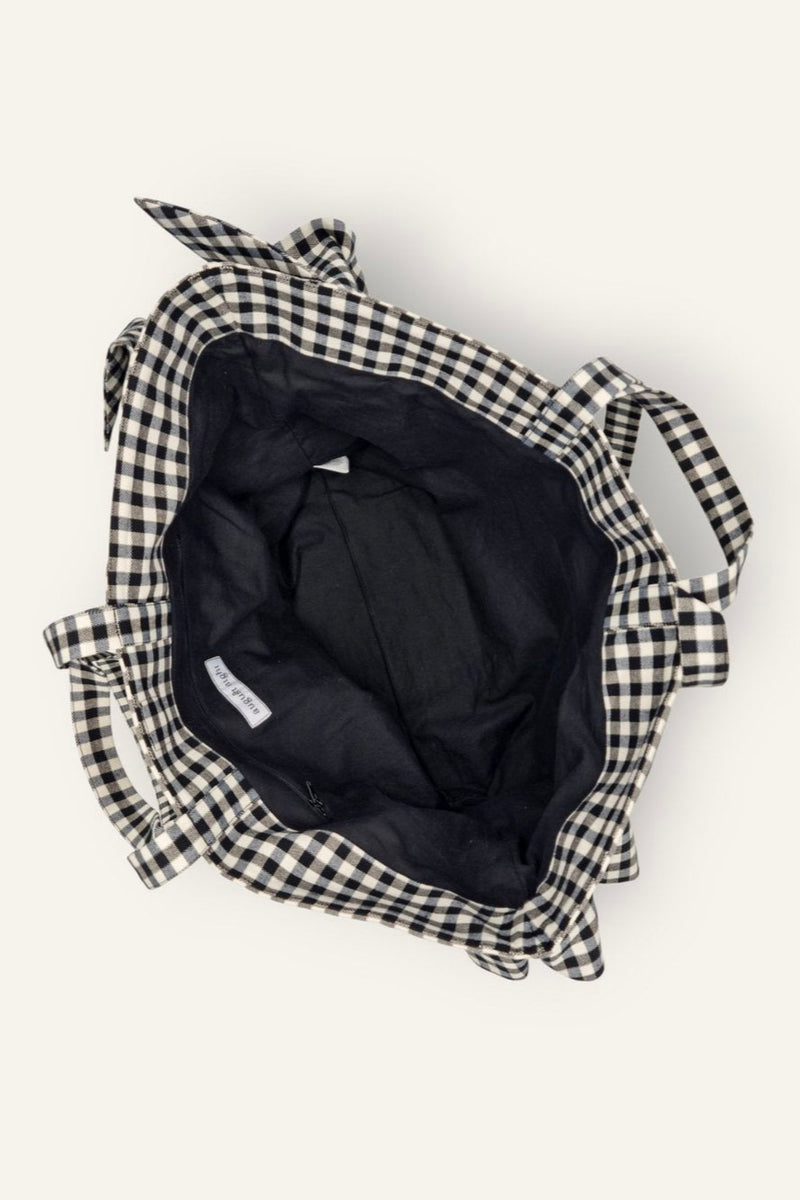 Frill Shopper Bag in Gingham
