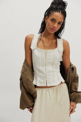Bridgette Corset Top in Ivory