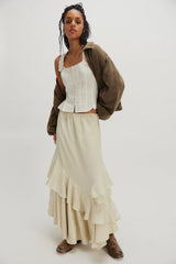 Bridgette Corset Top in Ivory