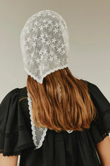 Floral Texture Scarf in White