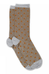 Donna Glitter Socks in Pumpkin Spice