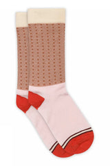 Celia Socks in Peach Pink