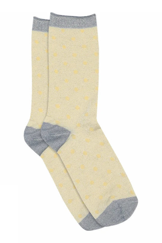Donna Glitter Socks in Moonstone