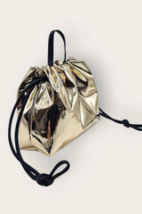 Mirror Scrunch Bag Molten Gold