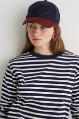 Lee Baseball Hat in Navy Check