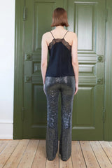 Glitter Trousers in Silver