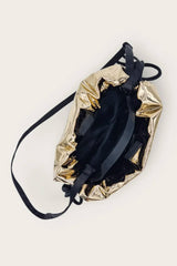 Mirror Scrunch Bag Molten Gold