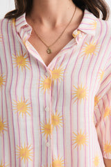Sun Striped Shirt in Pink