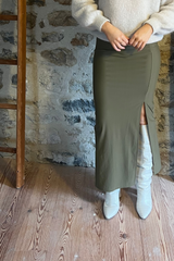 Slinky Skirt In Olive