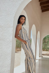 Helios Navy Striped Waistcoat