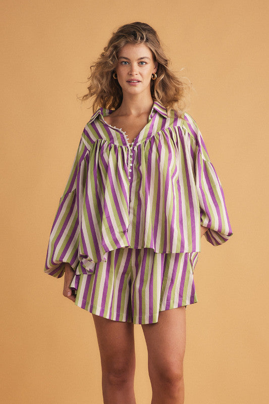 Striped Boho Blouse