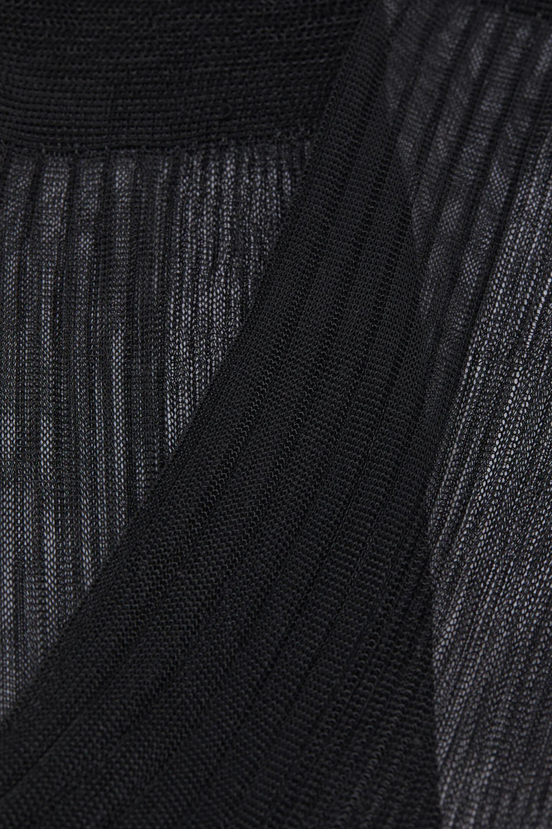 Close-up of black textured fabric
