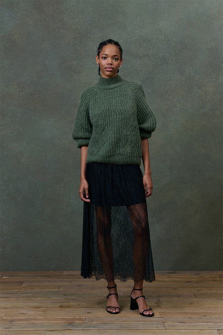 Salinna Knit Jumper in Khaki