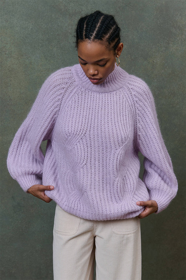 Salinna Knit Jumper in Lilac
