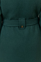 Wool Coat in Emerald