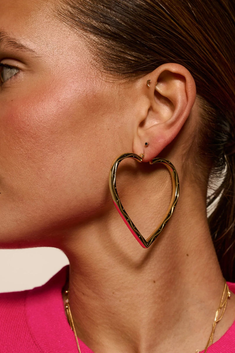 Funky Love Hoop Earring