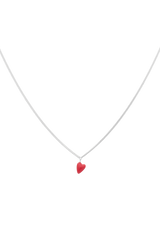 Heart Beat Necklace in Silver