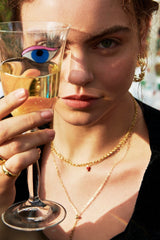 Heart Beat Necklace in Gold