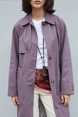 Louise Trench Coat in Dark Mauve