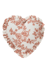 Whimsical Rose Heart Cushion