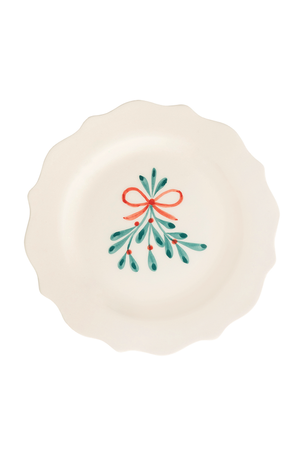 Mistletoe Breakfast Plate