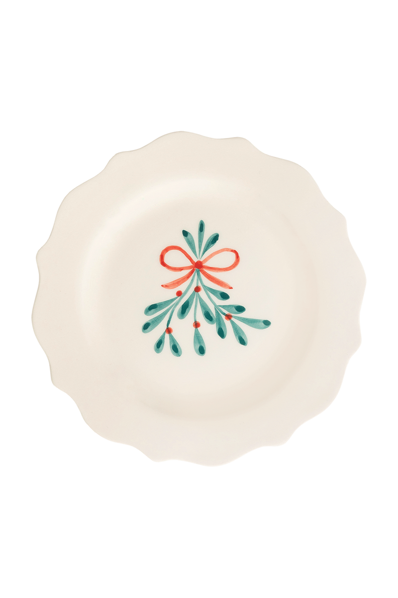 Mistletoe Breakfast Plate