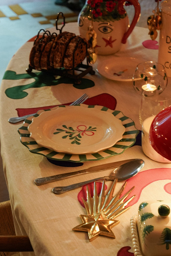 Mistletoe Breakfast Plate