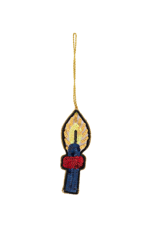 Glittery Holy Night Ornament