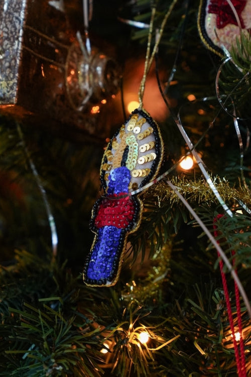 Glittery Holy Night Ornament