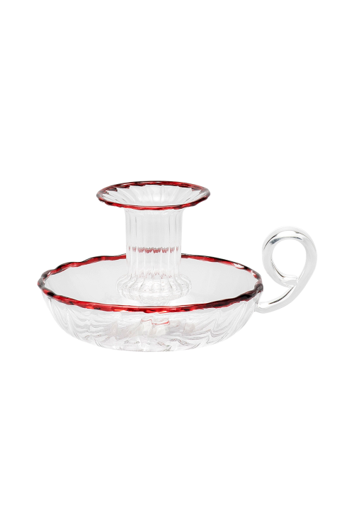 Last Christmas Maroon Candle Holder