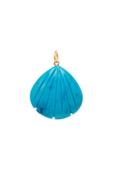 Treated Turquoise Shell Charm