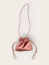 Baby Petal Cinch in Dark Rose Satin