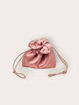 Baby Petal Cinch in Dark Rose Satin