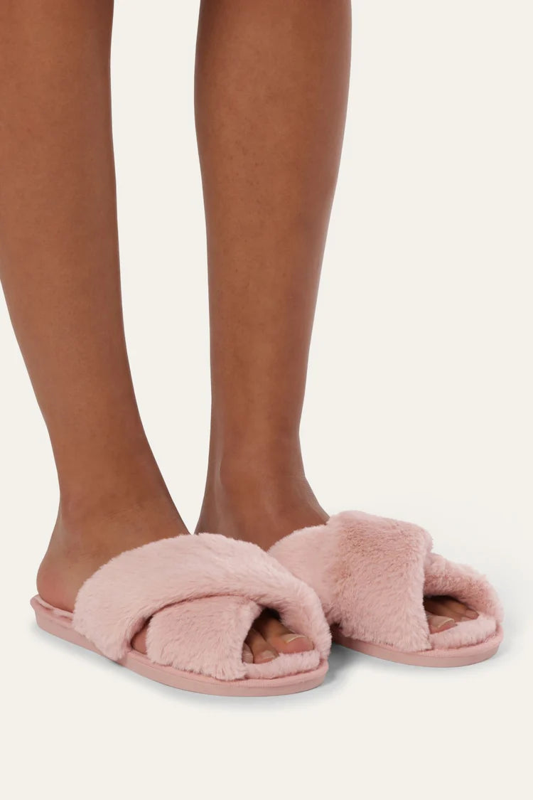 Faux Fur Slippers