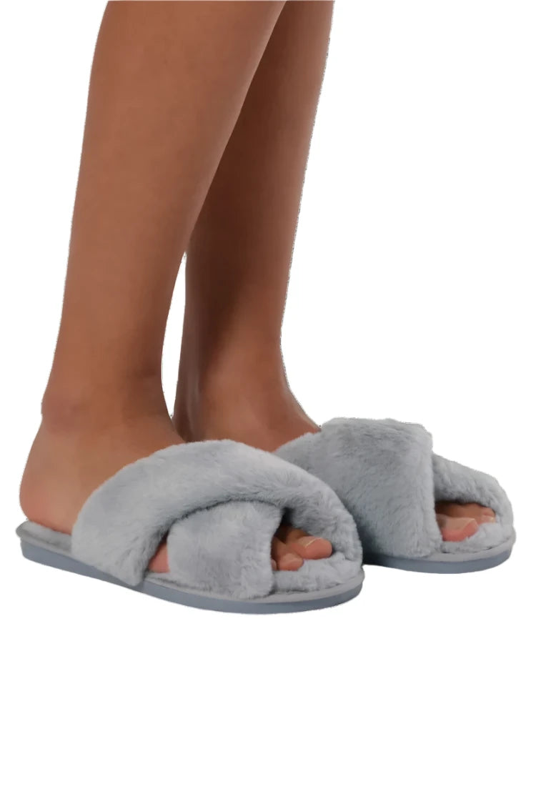 Faux Fur Slippers