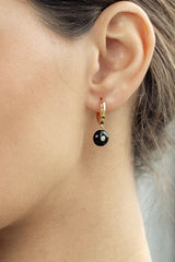 Mini Celt Hoop in Black