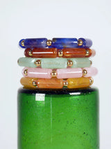 Colored Tube Scrunchie Bracelet in Green