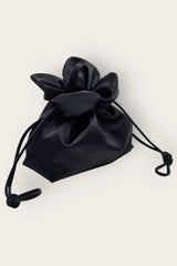 Petal Cinch Satin in Black
