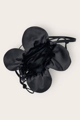 Petal Cinch Satin in Black