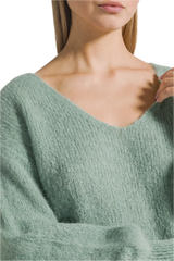 Mohair Knit Jumper in Dusty Green