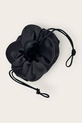 Petal Cinch Satin in Black