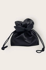 Petal Cinch Satin in Black