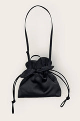 Petal Cinch Satin in Black