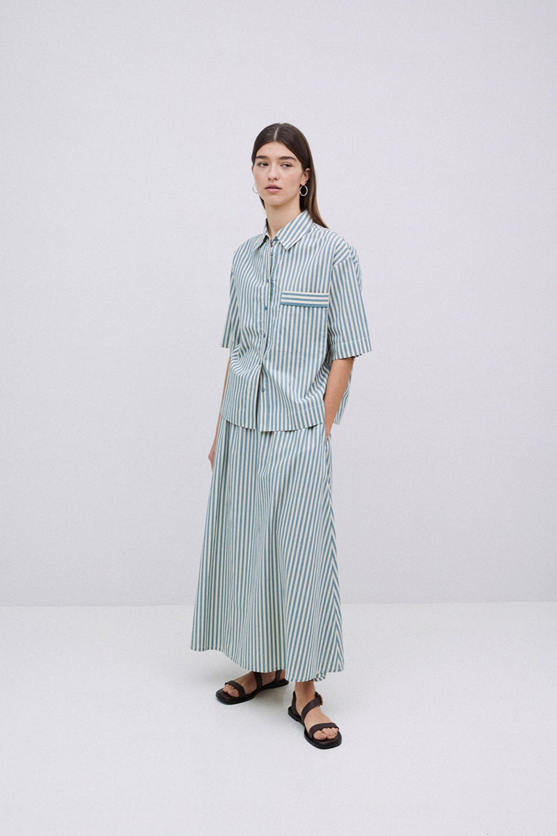 Striped Shirt in Green
