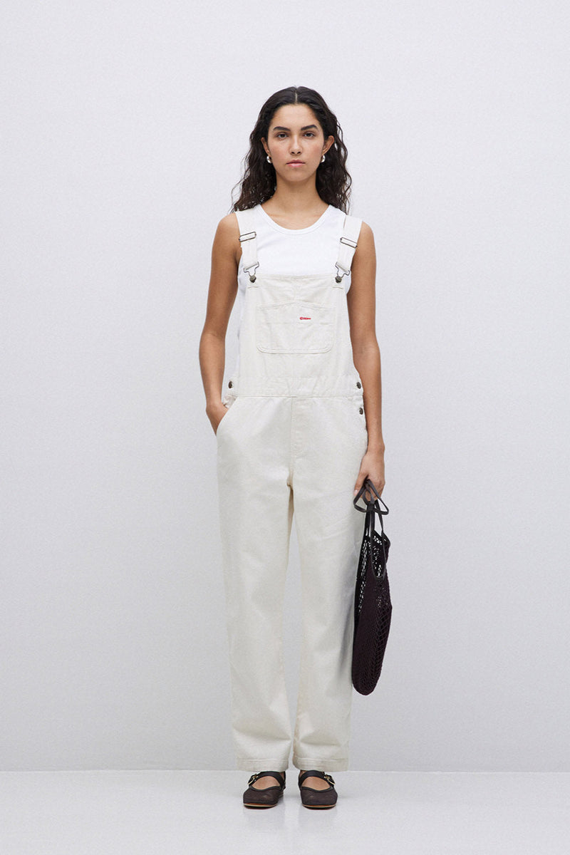 Dungarees in Ecru