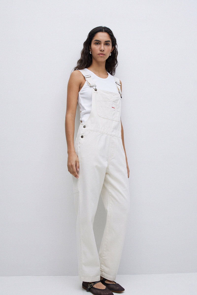 Dungarees in Ecru